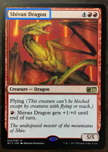Shivan Dragon card name