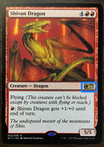 Shivan Dragon expansion and rarity