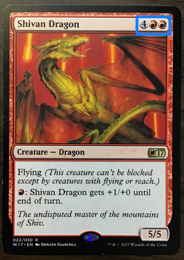 Shivan Dragon mana cost