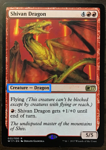 Shivan Dragon type line